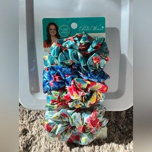 Pioneer Woman Hair Ties Pack of 8 Floral Scrunchie  NEW